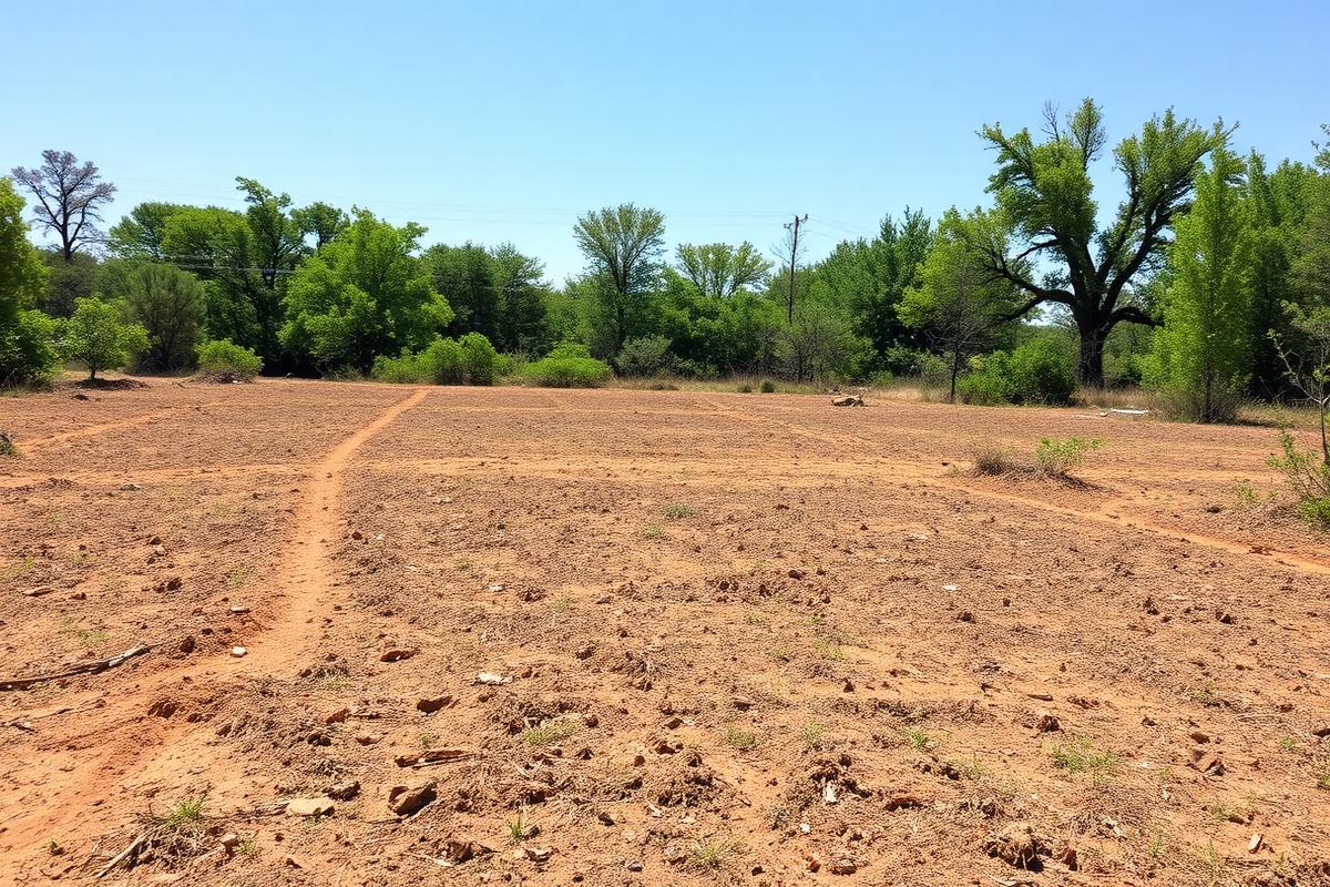 Cleared lot in Houston